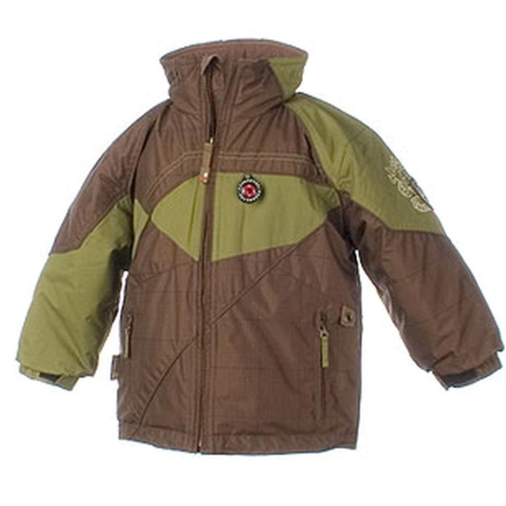 Obermeyer Jigsaw Jacket for snow / ski Size 3 Green and brown